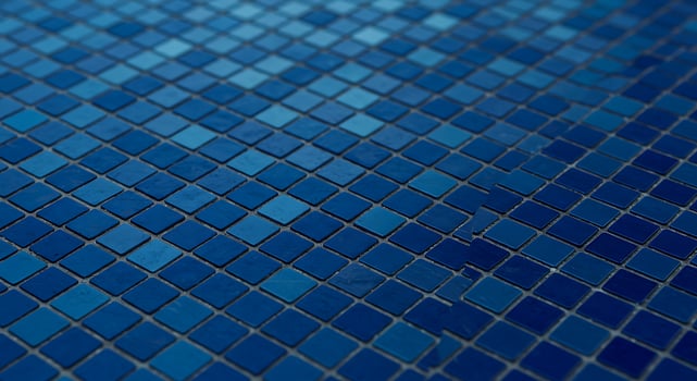 Blue mosaic tile background photo