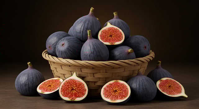 A basket full of figs photo