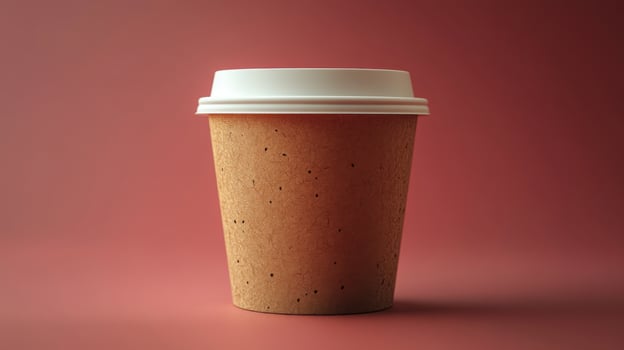 Coffee cup placed against a textured background showcasing a simple yet elegant design, ideal for beverage photography lovers photo