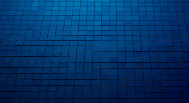 Blue background with squares of different sizes photo
