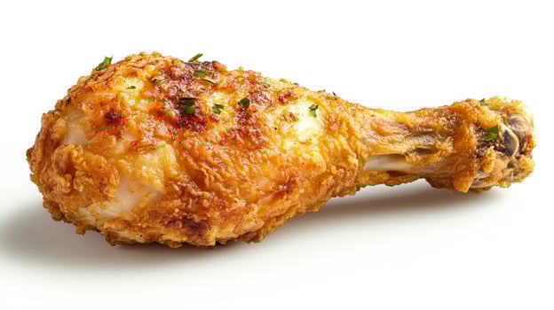 Golden Crispy Fried Chicken Leg, A Delicious and Juicy Treat photo