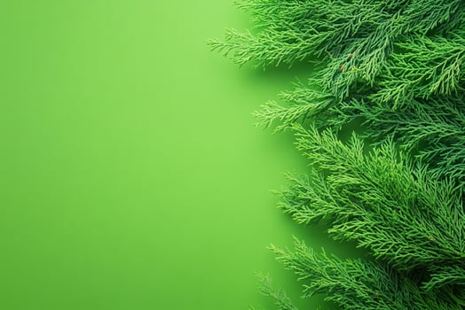 Cypress on a vibrant background, photorealistic top view Cypress flower photo