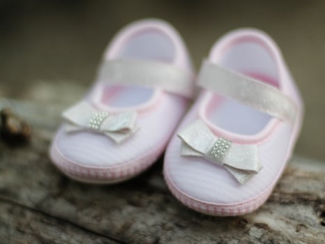 SapatinhosPink baby shoes photo