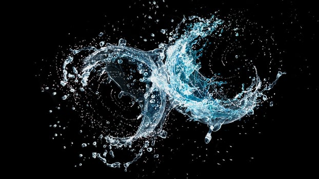 Water splash washing photo