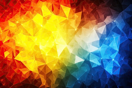 Abstract colorful background with triangles photo