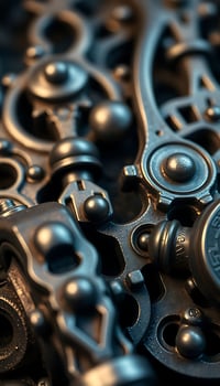 close up view of a metal part photo