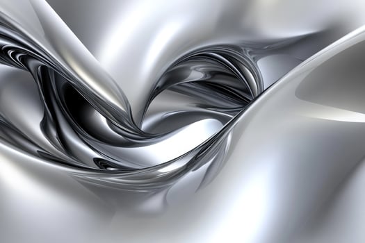 A silver and black abstract background with a swirl photo