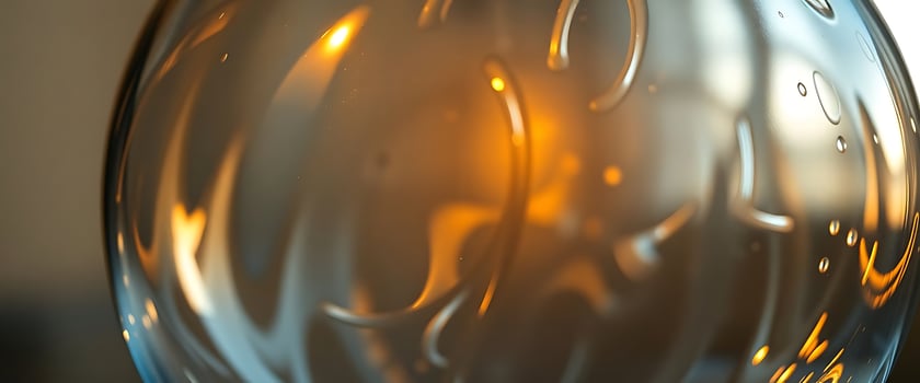 close up of a glass with water inside of it photo