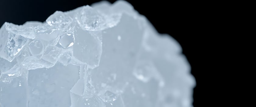 close up of ice on a black background photo