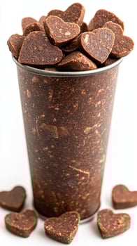 Delicious Chocolate Heart Candies A Sweet and Romantic Homemade Treat, Perfect for Valentines Day or Any Special Occasion. Easy an photo