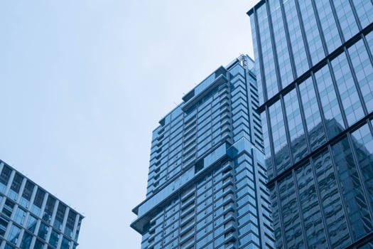 High glass tall building skyscrapers photo