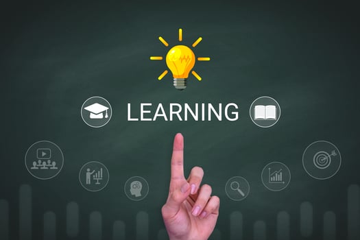 Learning is a good idea in the digital age Knowledge education. photo