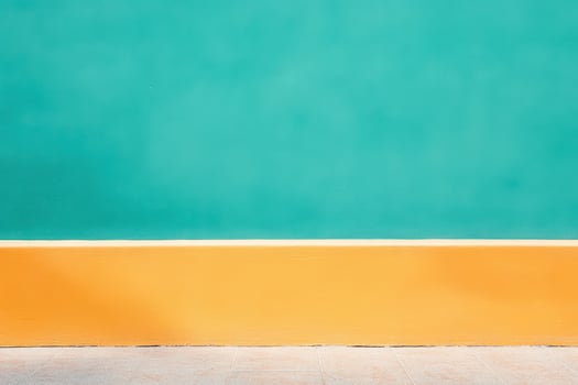 Bright colored wall with a clean design photo