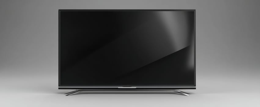 The sleek modern television ready for entertainment in any space. photo