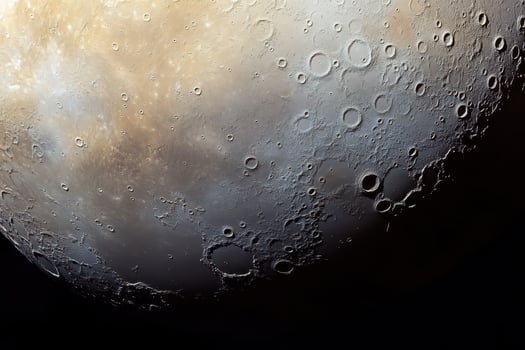 Close up of moon craters photo