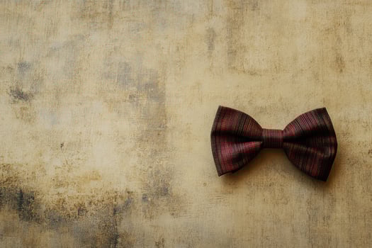 Classic velvet bow tie on textured background photo
