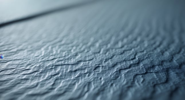 Abstract Texture. Wavy Blue Surface with Interesting Ridges and Shadows Detailed View photo