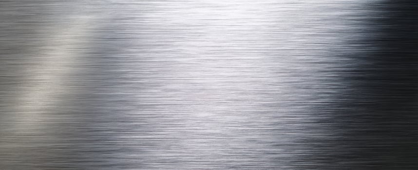 The Reflective Surface of Polished Steel with Elegant Texture and Depth photo