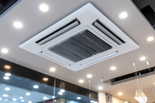Modern air conditioner providing cooling and ventilation in a building photo