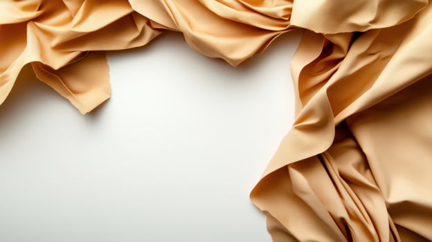 An image of a piece of fabric on a white background photo
