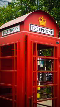 Red Telephone box with Window photo