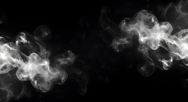 Ethereal white smoke plumes on a dark backdrop creating a mysterious ambiance photo