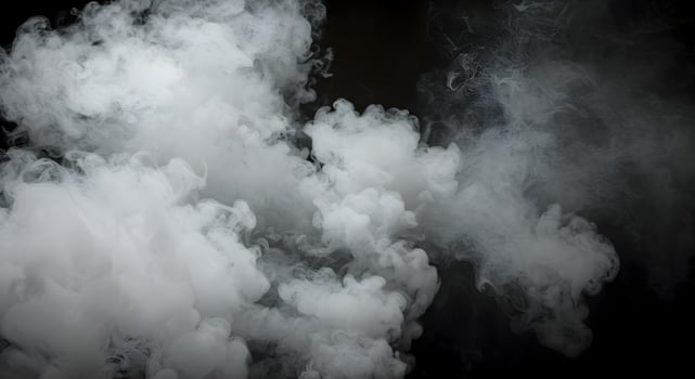 Ethereal white clouds abstract against a black void, evoking mystery and depth photo