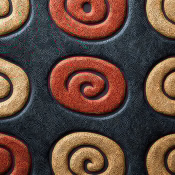 A close up of a pattern of swirls photo