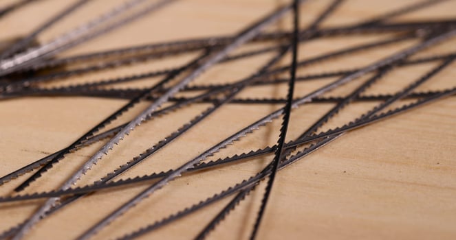 metal wood saw blades, multiple metal brittle woodworking blades photo