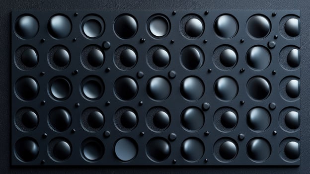 A black wall with many holes in it photo