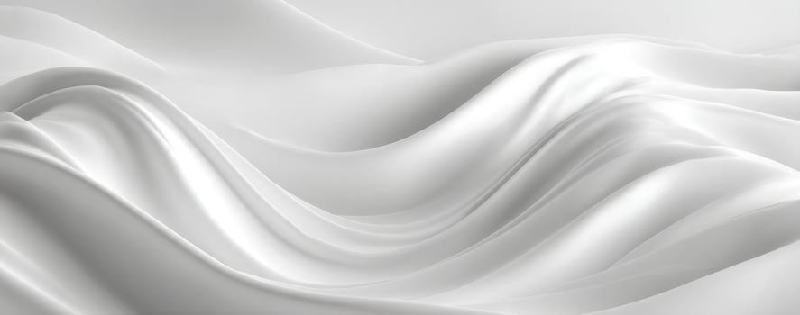 White silk fabric background with waves photo