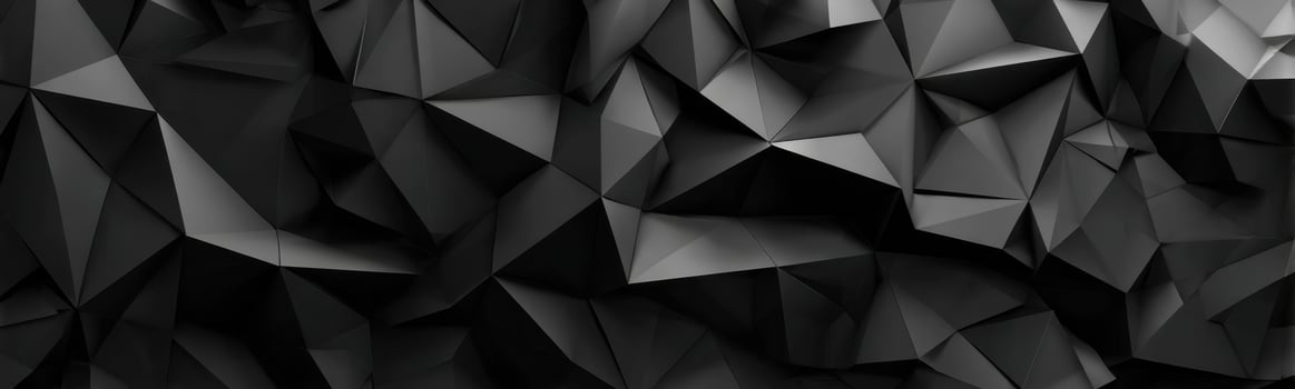 Geometric Surface with Low Poly Style in a Black and White Palette Revealing Different Shades and Tones Creating Intriguing Textural Details photo
