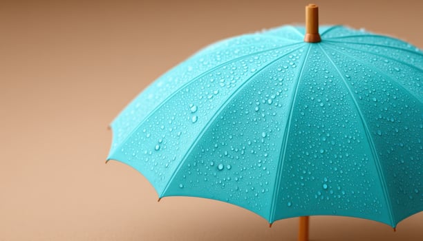 Rainy season umbrella icon photography soft tones indoor setting close-up view photo