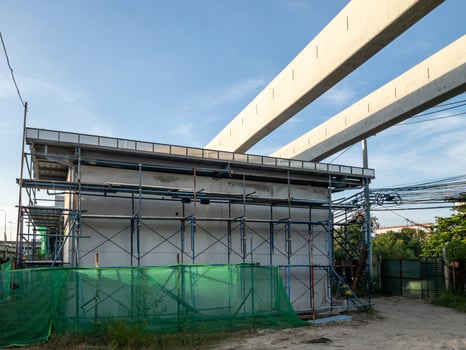 Monorail Backup Power Facility Under Construction. photo