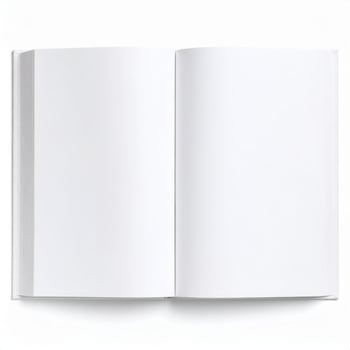 Book pages mockup template photo