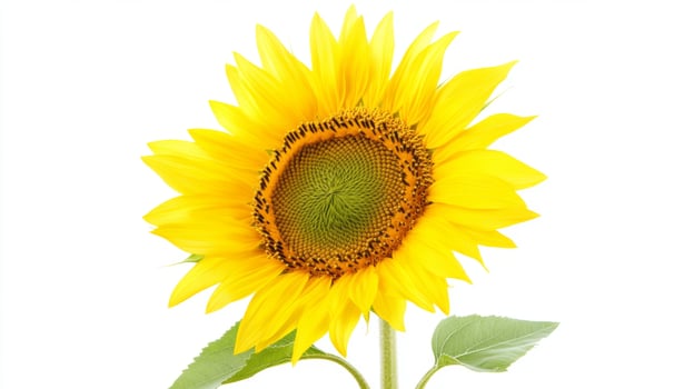 Bright sunflower blooms with vibrant yellow petals and green center, showcasing nature's beauty in a simple setting photo