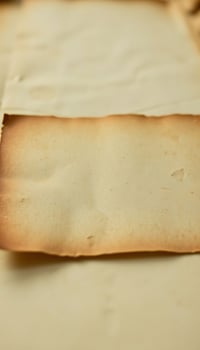 piece of parchment paper is laying on a table photo