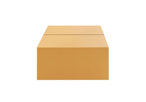 Brown Cardboard paper box isolated on white background29 photo