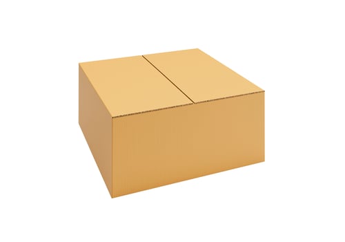 Brown Cardboard paper box isolated on white background25 photo