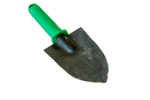 Hand Shovel isolated on white background photo
