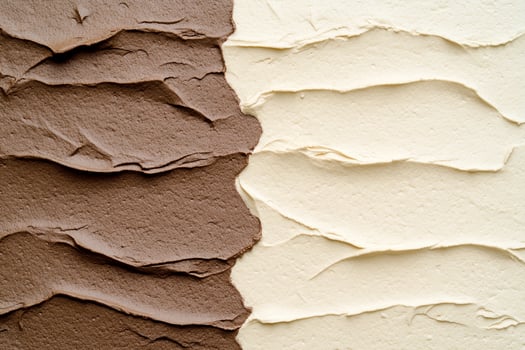 A brown and white cake photo