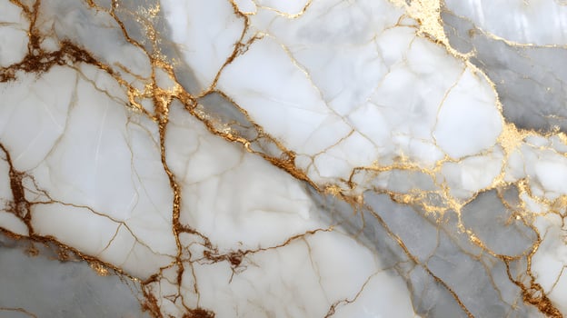Elegant white marble with golden veins texture displaying luxury and sophistication in design photo