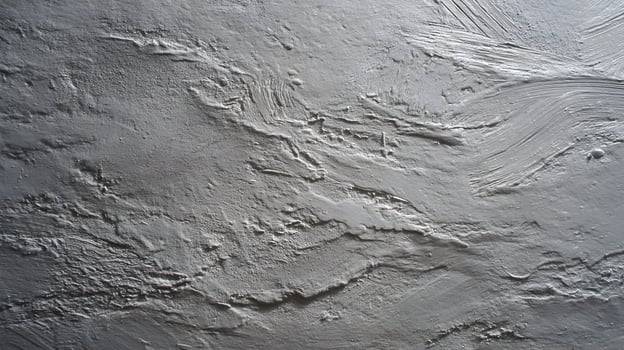 Abstract texture of grey paint strokes on a rough surface creates depth and tactile sensation revealing artistic creation photo
