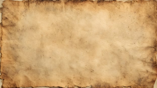 High resolution textured old paper with burned edges creating an authentic vintage backdrop perfect for design elements photo