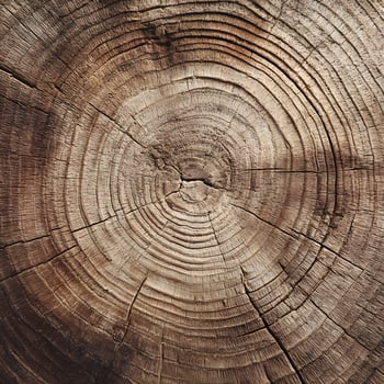 Detailed wood grain texture showcasing growth rings history natural patterns and annual growth cycles old timber aged surface close up photo