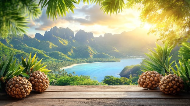 Tropical paradise vista photo