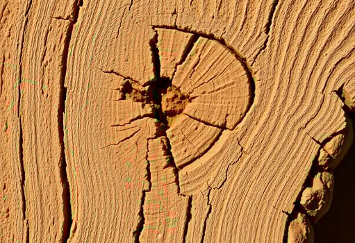 A close up of a wood panel with a hole in it photo