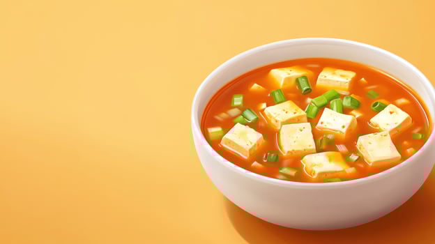Tofu stew hot, spicy, delicious. A nutritious comfort food for home cooks and food bloggers photo