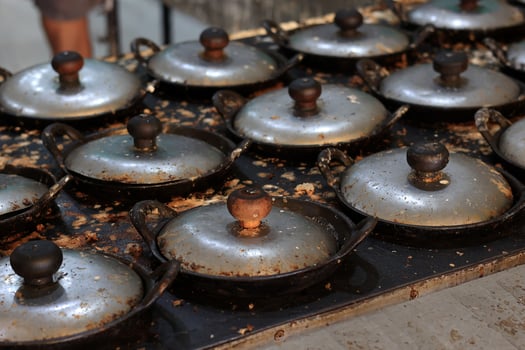 Srabi is Traditional Javanese Pancake Made from Rice Flour, Sugar, and Coconut Milk photo