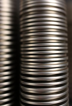 stack of metal plates stacked on top of each other photo